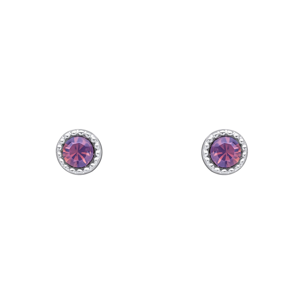 Laura Ashley Fashion Stippled Stud Earrings