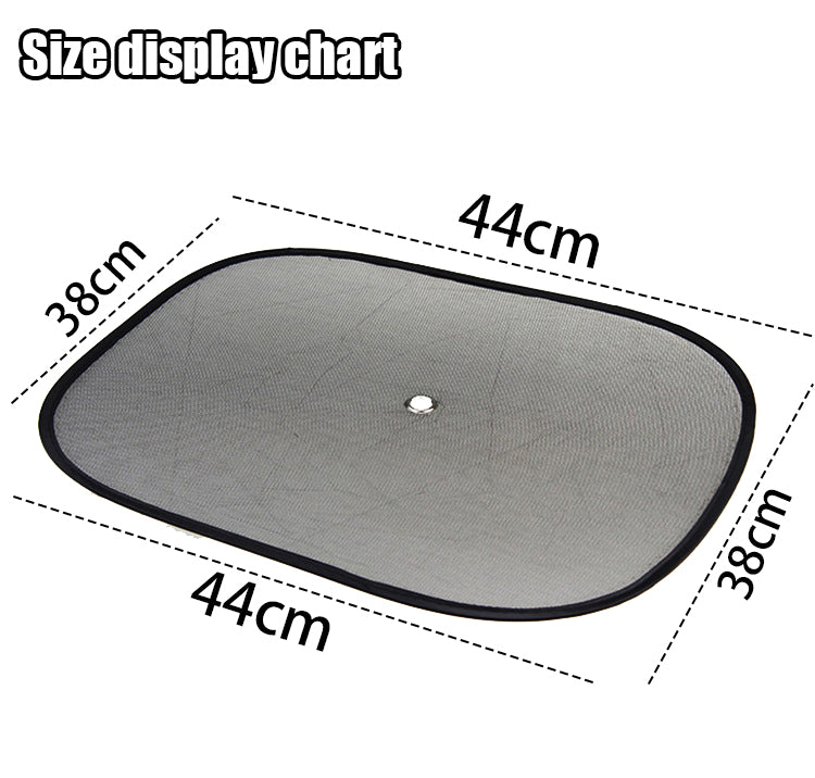 Car Sun Shades 2 Pack, Foldable Mesh Rear Window Shades with Suction Cups image 2