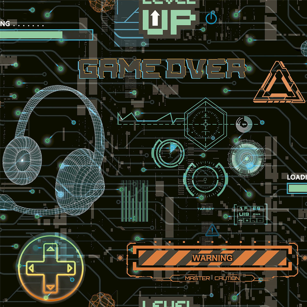 Gamer Multicolured Wallpaper image 0