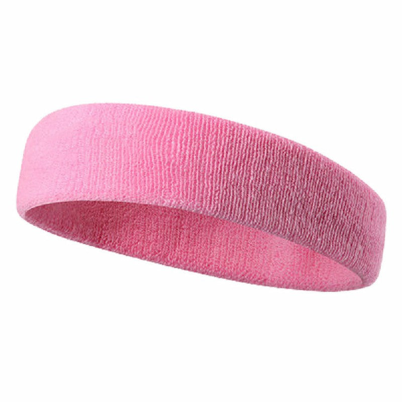 Sports Sweatband Pink, Unisex Cotton Wristband for Gym and Tennis image 0