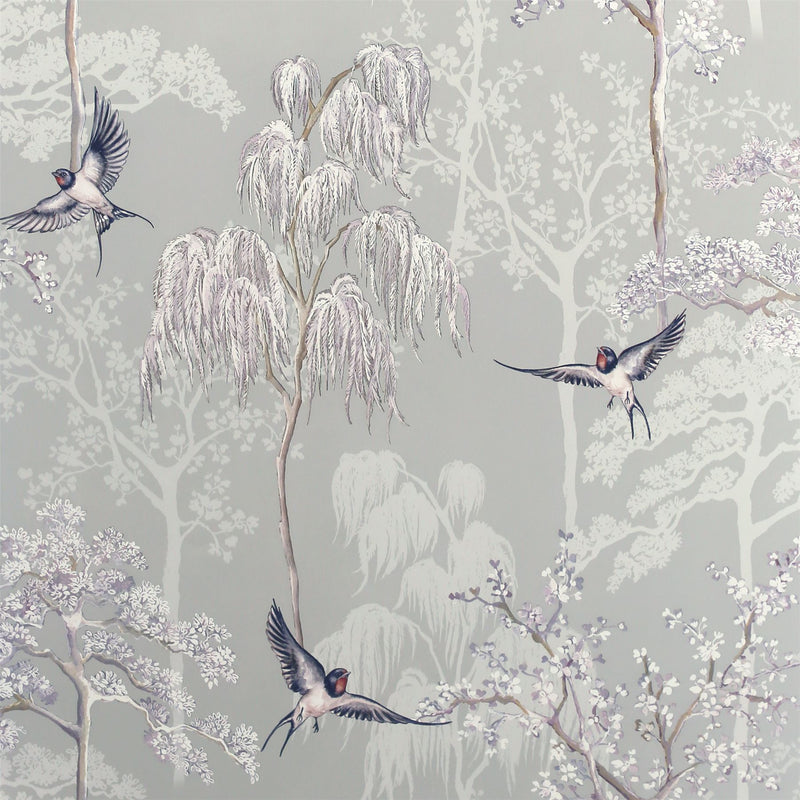 Japanese Garden Grey Wallpaper image 0