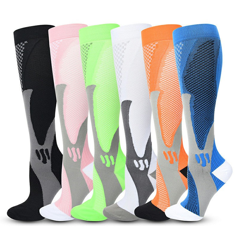 Compression Socks Blue Size L/XL, Calf and Shin Support for Running image 3