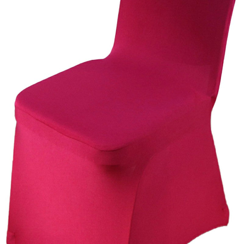 Chair Cover Wine Red, Stretch Spandex Full Cover for Dining and Weddings image 2