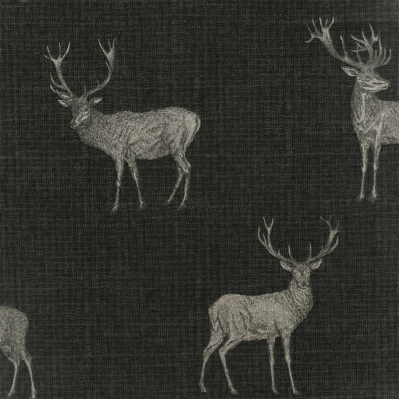 Heritage Stag Charcoal/Copper Wallpaper image 0