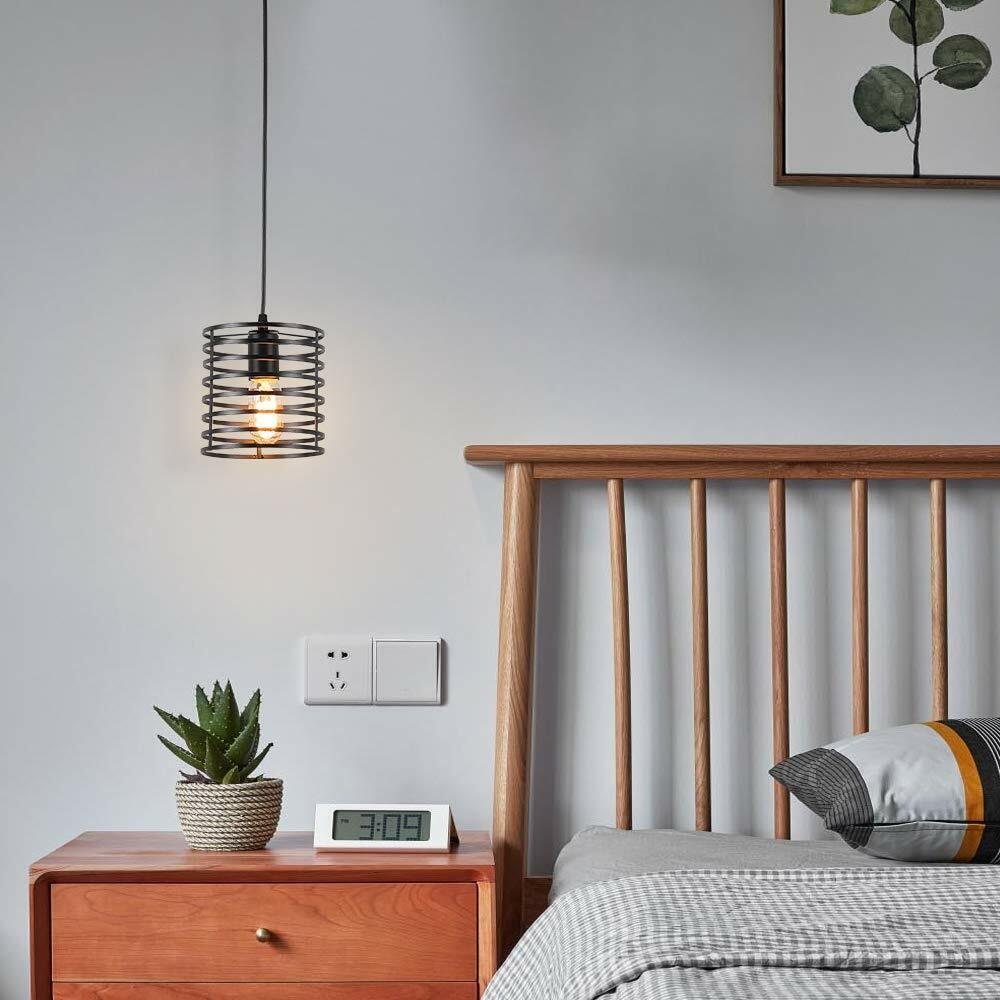 Easy Fit Metal Cage Light Shade Modern Industrial Style ~2210