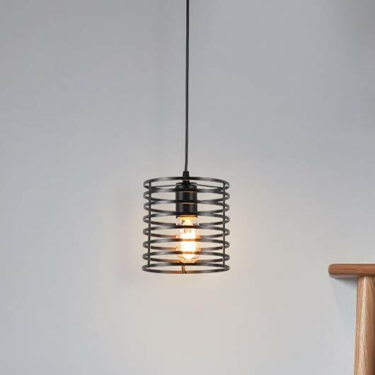 Easy Fit Metal Cage Light Shade Modern Industrial Style ~2210