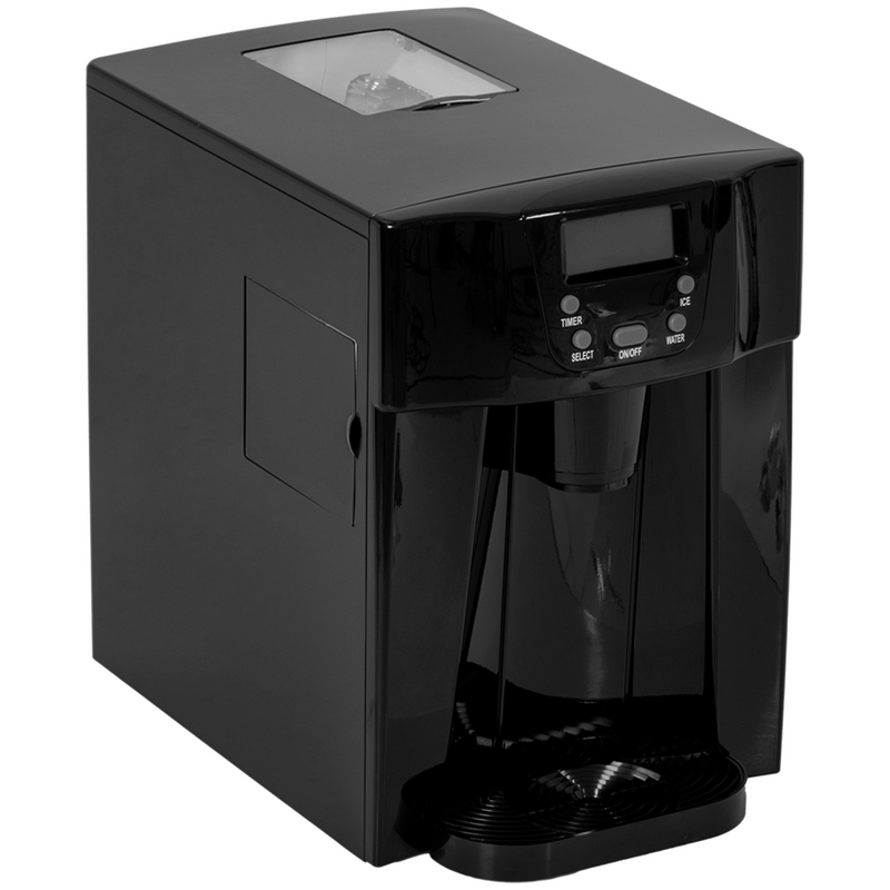 Ice Maker Machine and Water Dispenser No Plumbing Required Black