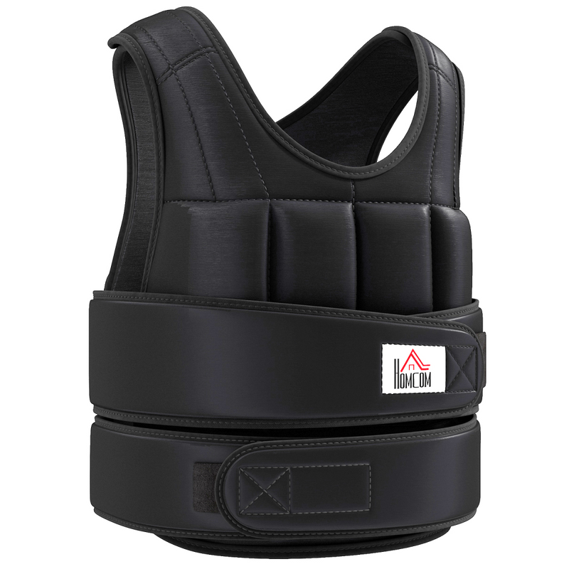10kgs Adjustable Weight Vest Running Gym Training Weight Loss, Black