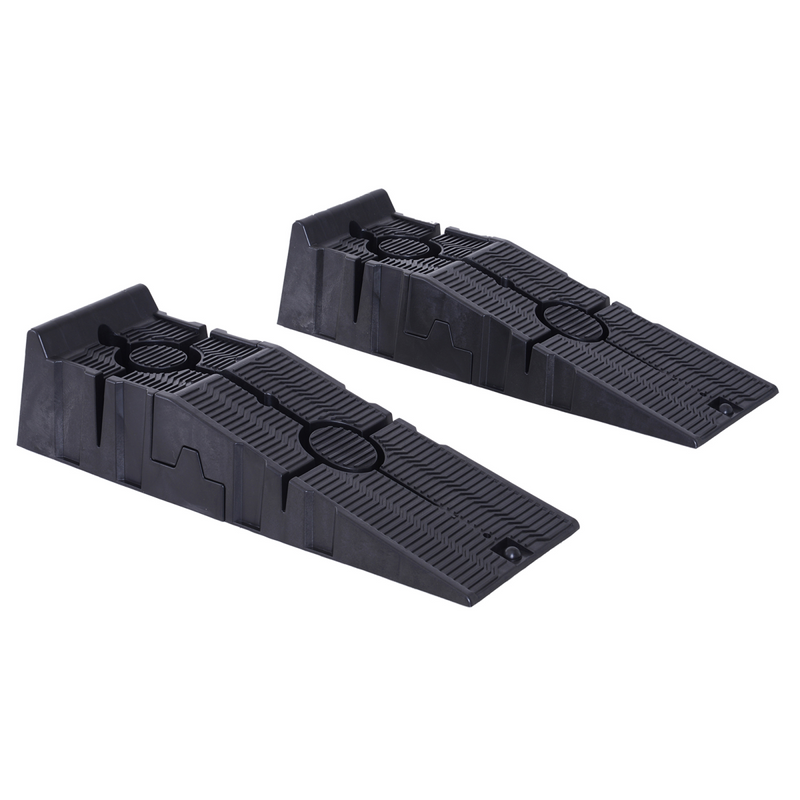 Heavy Duty 2.5 Ton Plastic Car Lifting Ramps Automotive Vehicle Garage Durhand