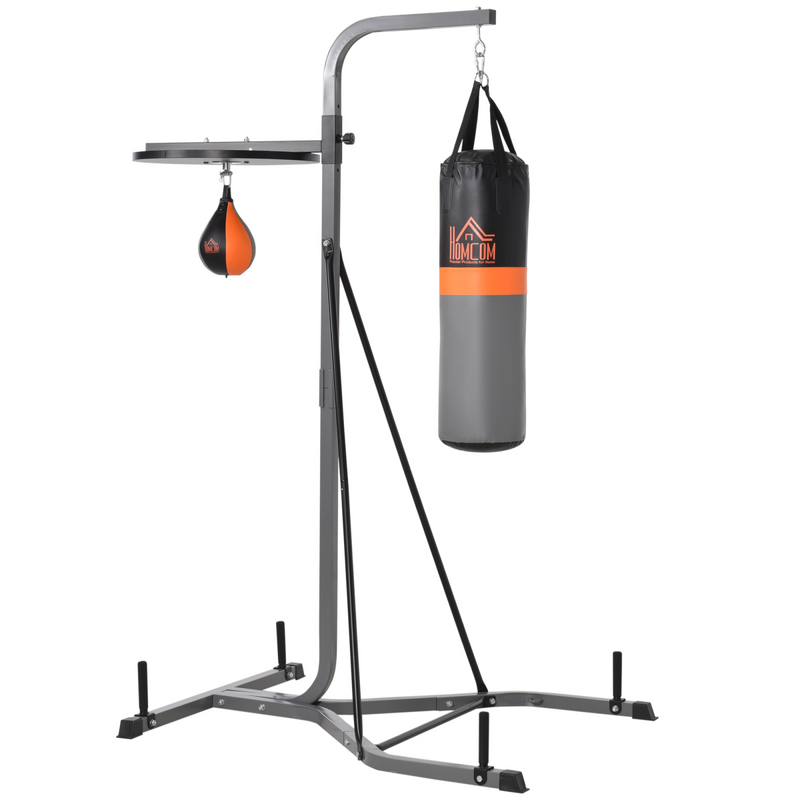 Punchbag and Speedball Boxing Station Frame Freestanding Training Home