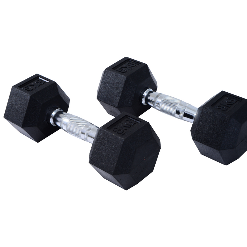 Hexagonal Dumbbells Kit Weight Lifting Exercise for Home Fitness 2x5kg