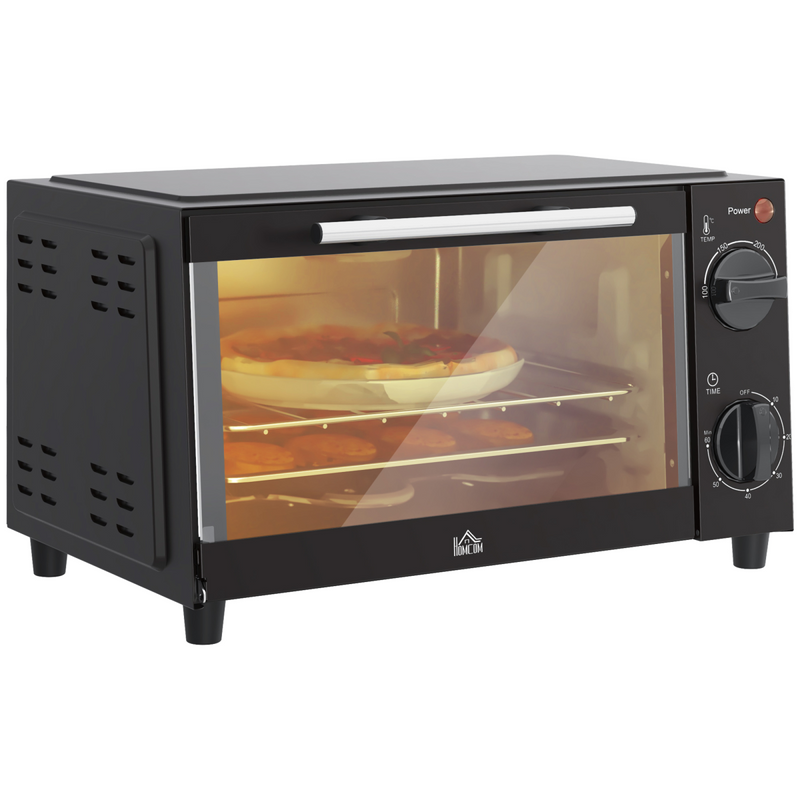 Mini Oven, 9L Countertop Electric Grill, Toaster Oven 750W